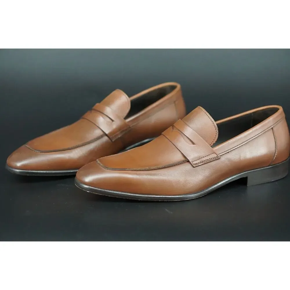 To Boot New York Brown Leather Nova Brown Leather Penny loafers Size 9 Men's